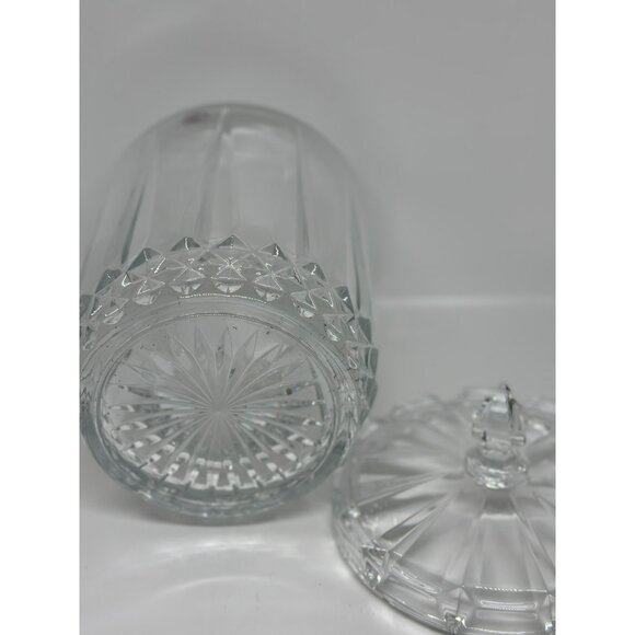 VTG St George Odyssey Series Biscuit Barrel Mini Lead Crystal Candy/Cookie Jar - Picture 5 of 8
